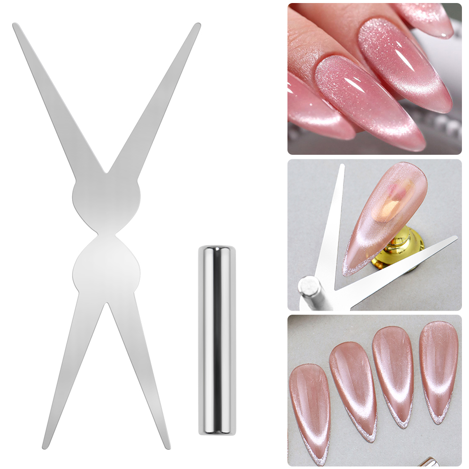 Nail Art Full Cat Eye - 2 قطعة مجموعة المغناطيس عين القط
