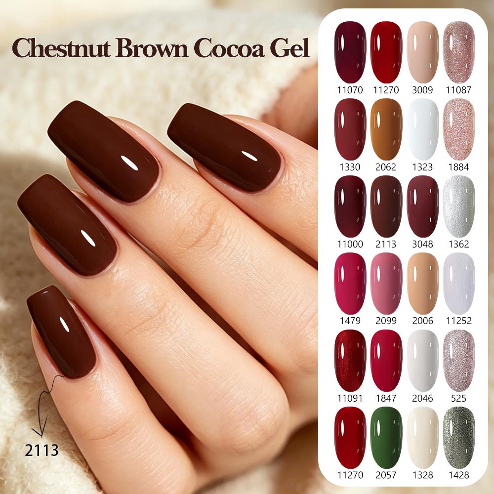 Nail Art Burgundy - طلاء أظافر جل فاخر من كلوب