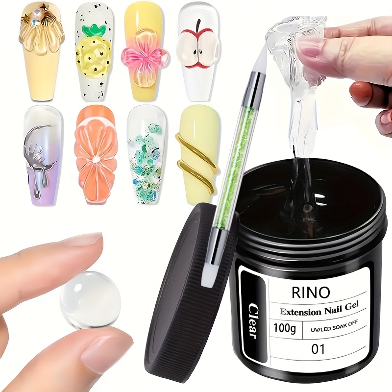 Nail Art Halal - جل أظافر شفاف غير لاصق 100