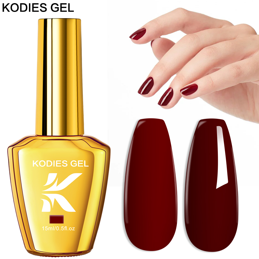 Nail Art Burgundy - كوديس جل بورجوندي الأحمر هلام مسمار