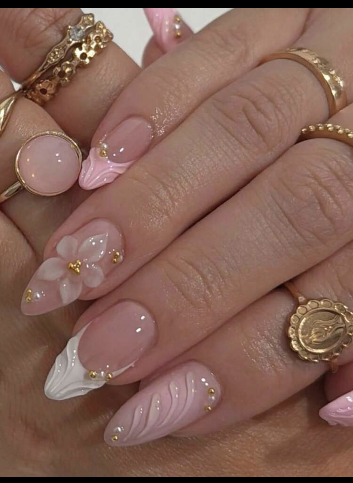 10 قطع من الأظافر الاصطناعية ا - مراجعة Nail Art Flower وسعره