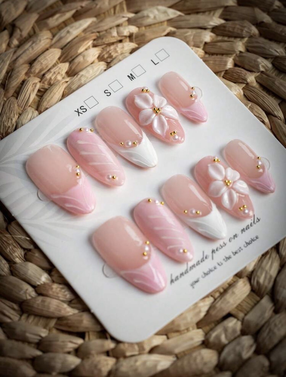 10 قطع من الأظافر الاصطناعية ا - مراجعة Nail Art Flower وسعره