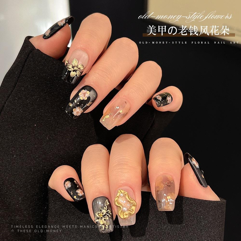 50 قطعة ثلاثية الأبعاد المال ا - مراجعة Nail Art Old Money وسعره