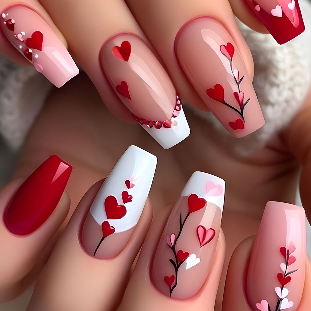 24 قطعة/المجموعة/مجموعة أظافر  - مراجعة Nail Art Flower وسعره