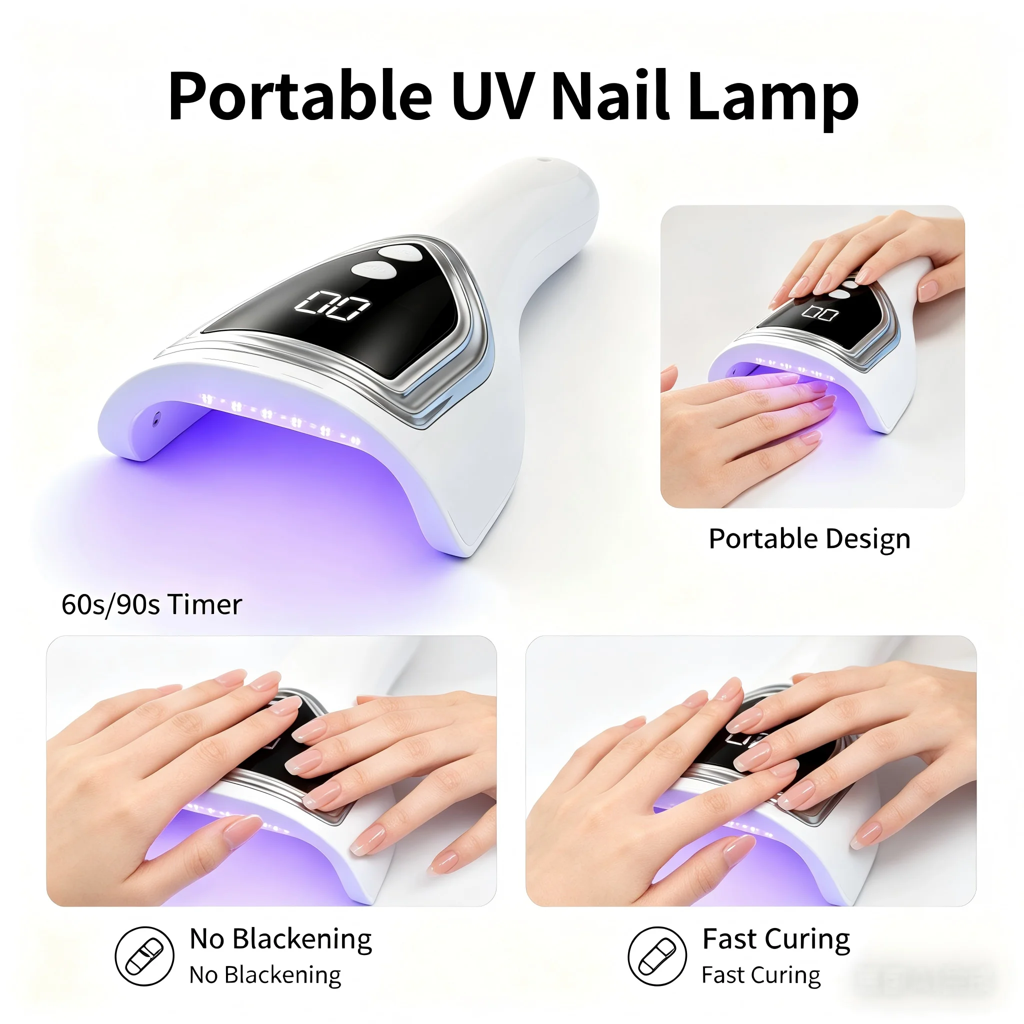 مصباح أظافر محمول بالأشعة فوق  - مراجعة Uv Led Lamp Nail وسعره