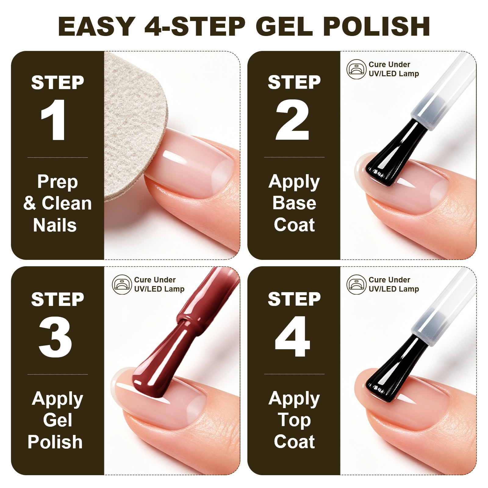 مجموعة طلاء أظافر جل من LIMEGI - مراجعة Nail Art Burgundy وسعره