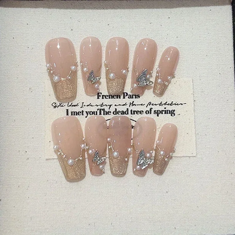 10 قطعة لطيف اليدوية القط العي - مراجعة Nail Art Full Cat Eye وسعره