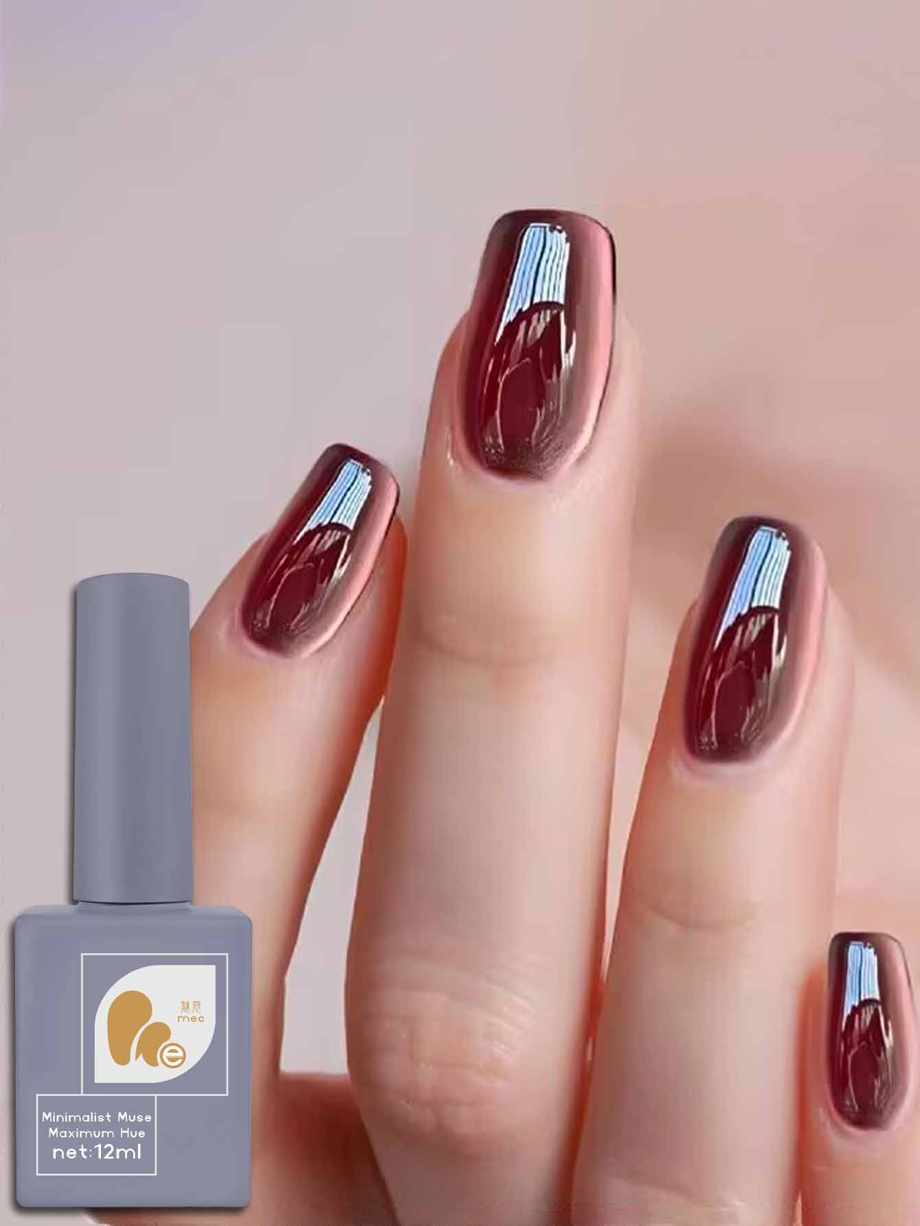 1 قطعة 12 مللي في حالة سكر الت - مراجعة Nail Art Burgundy وسعره
