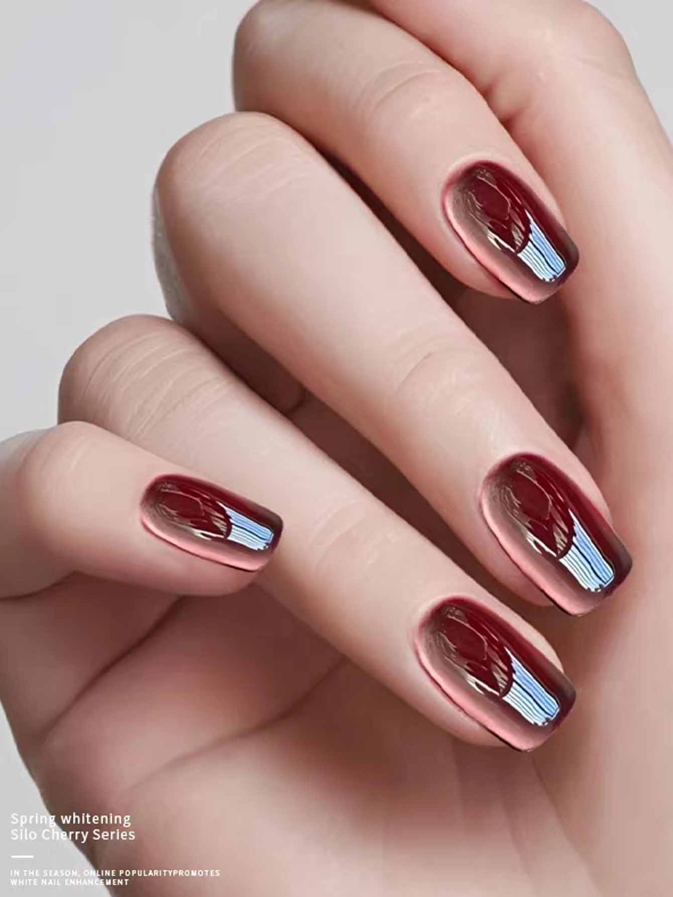 1 قطعة 12 مللي في حالة سكر الت - مراجعة Nail Art Burgundy وسعره