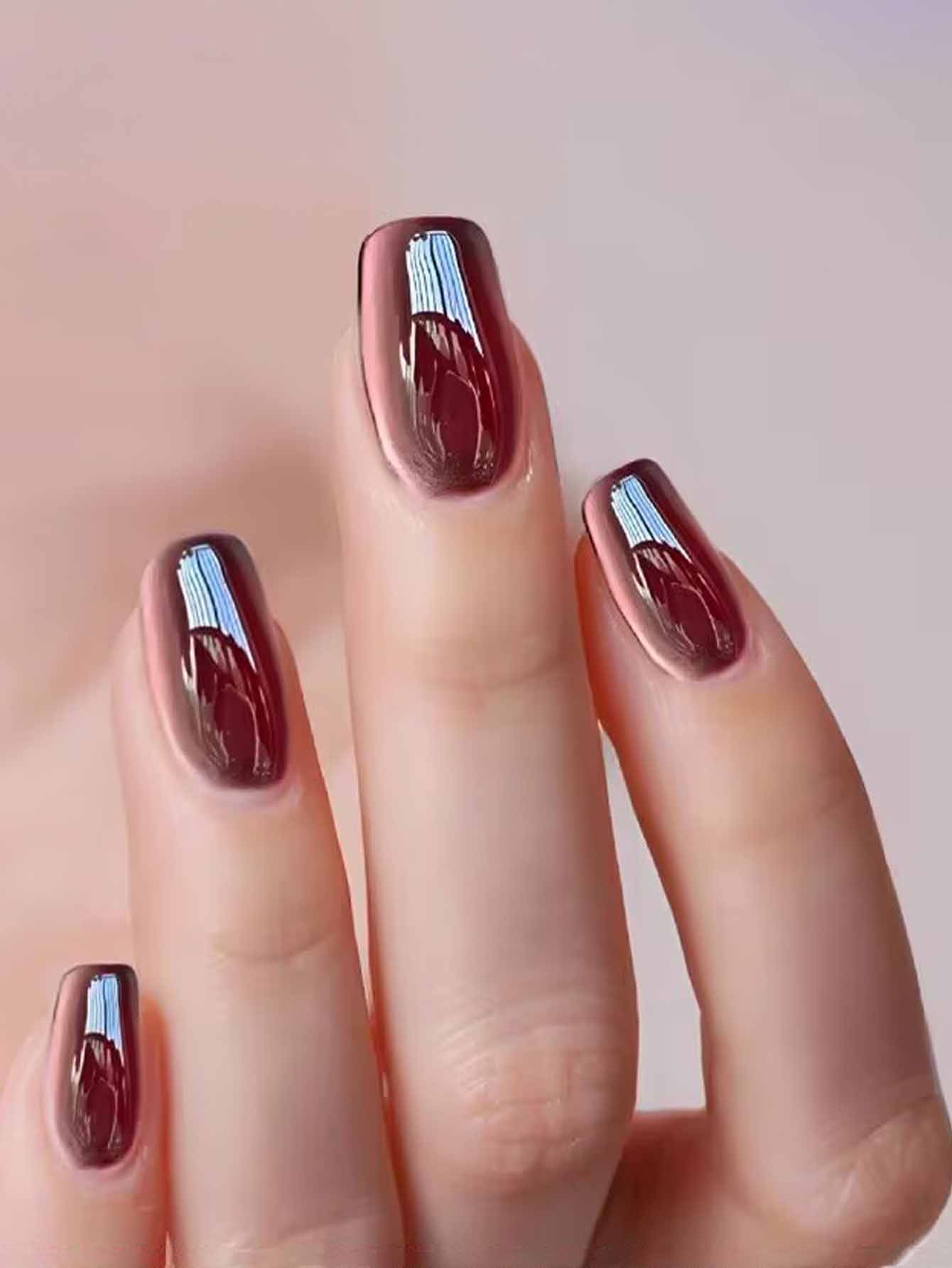 1 قطعة 12 مللي في حالة سكر الت - مراجعة Nail Art Burgundy وسعره
