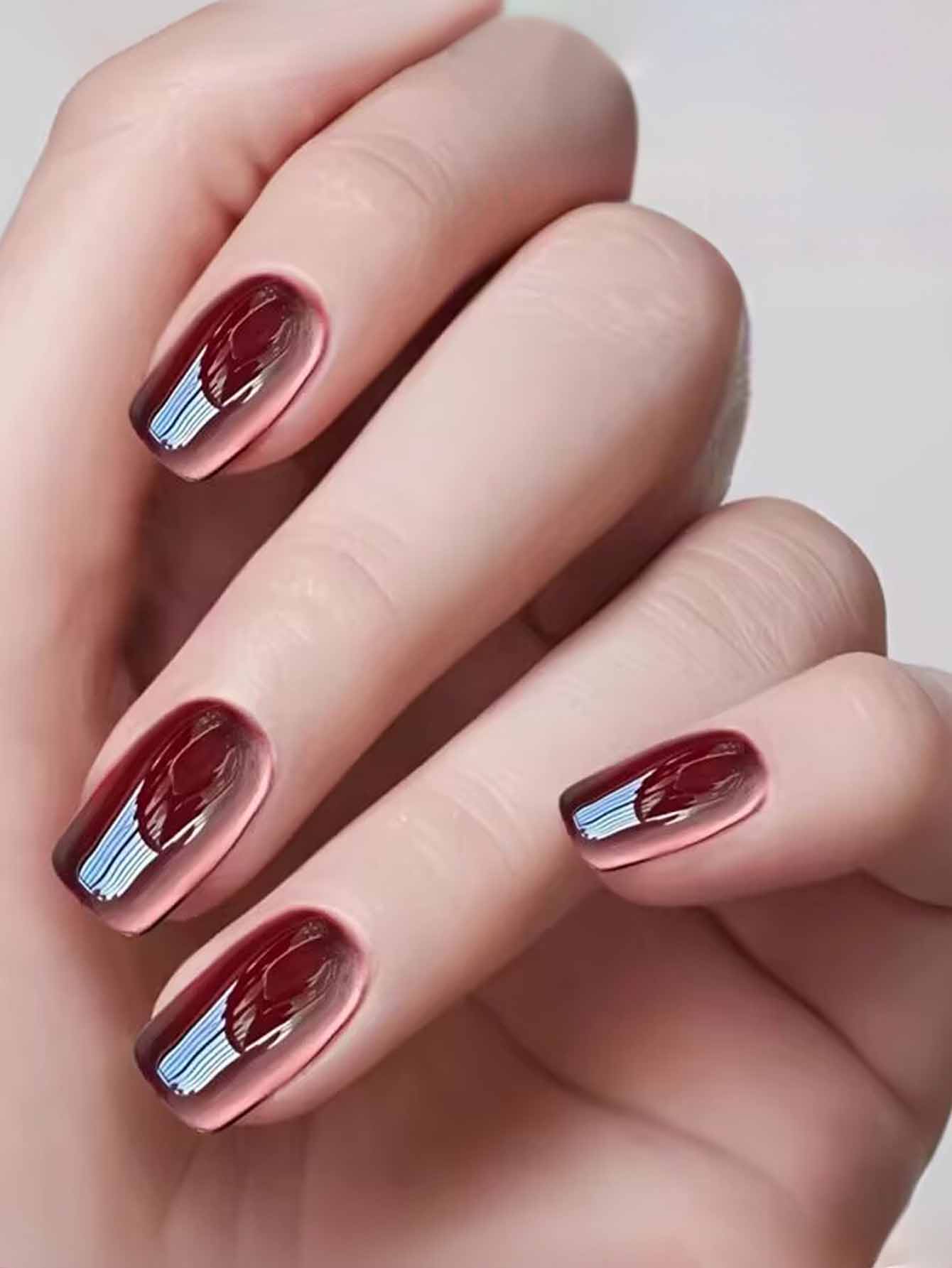 1 قطعة 12 مللي في حالة سكر الت - مراجعة Nail Art Burgundy وسعره