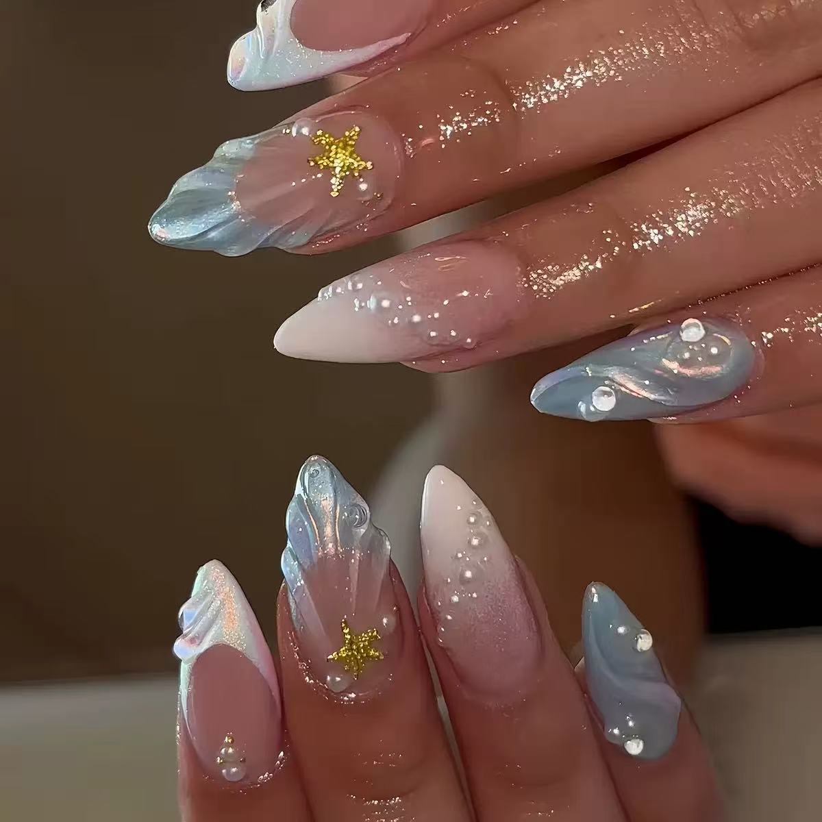 24 قطعة من ملصقات الأظافر القص - مراجعة Nail Art Halal وسعره