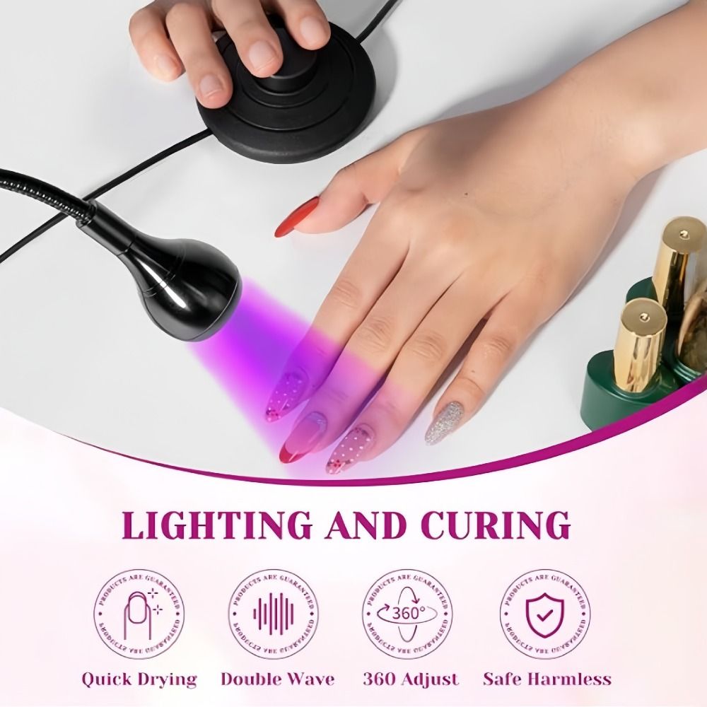 مصباح أظافر محمول بقوة 5 واط/3 - مراجعة Uv Led Lamp Nail وسعره