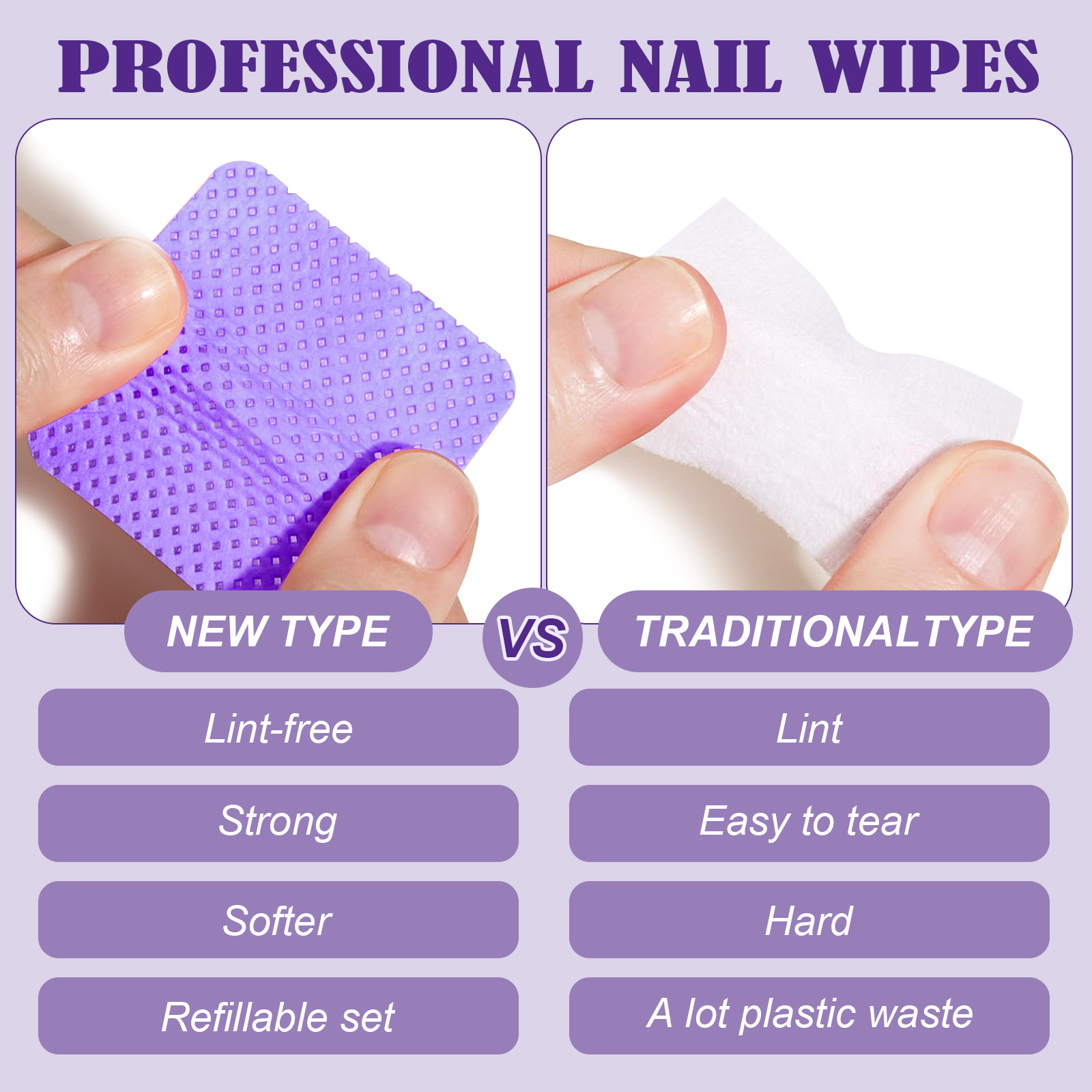 630/1200 قطعة مناديل جل لتنظيف - مراجعة Nail Art Remove وسعره