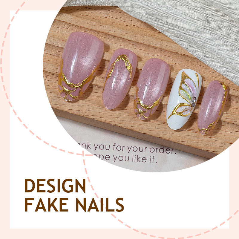 أظافر صناعية لوزية الشكل بتصمي - مراجعة Nail Art Full Cat Eye وسعره