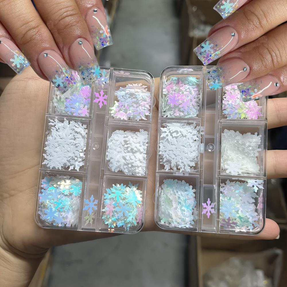 6/12 شبكات ثلاثية الأبعاد أورو - مراجعة Nail Art Xmas وسعره