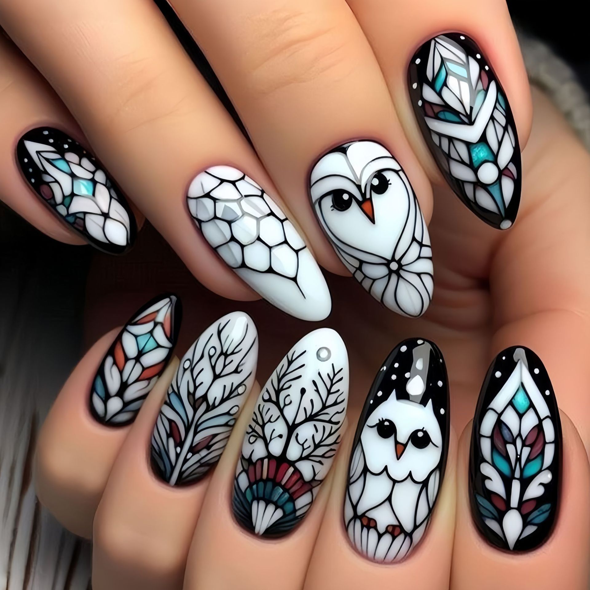 أظافر صناعية متوسطة الطول للنس - مراجعة Nail Art Flower وسعره