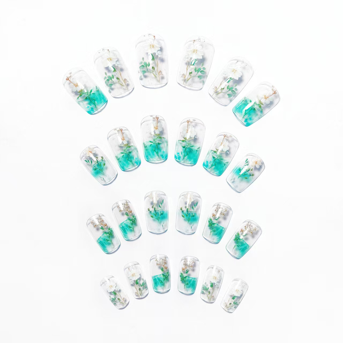 أظافر صناعية متوسطة الحجم للنس - مراجعة Nail Art Flower وسعره