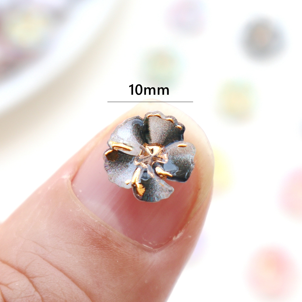30 قطعة من الزهور الراتنجية ال - مراجعة Nail Art Flower وسعره