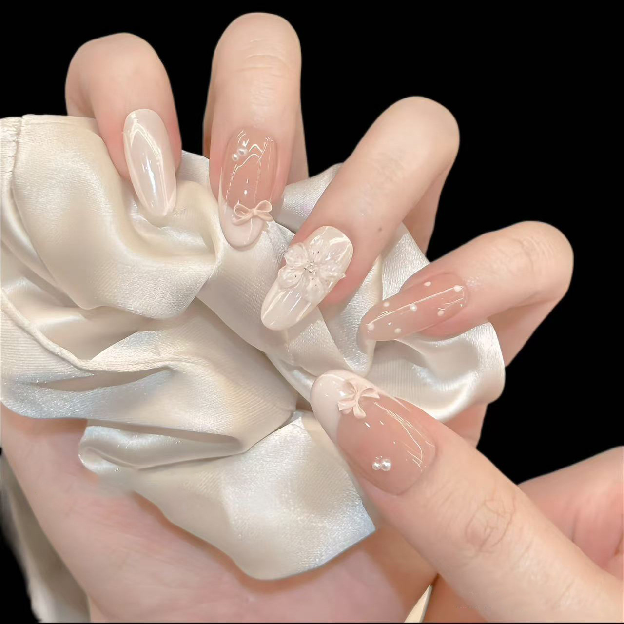 10 قطع من الأظافر الصناعية الن - مراجعة Nail Art Flower وسعره